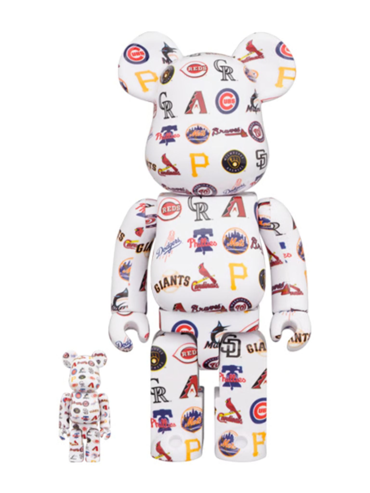 BE@RBRICK F.C.R.B. × MLB 100％ & 400％ Bearbrick MLB National League 100% & 400% – ActionCity