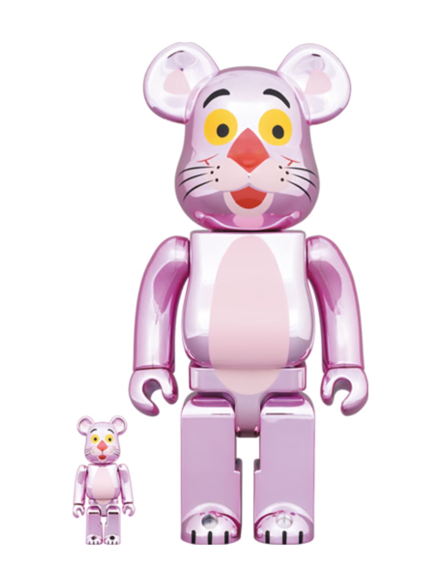 Bearbrick Pink Panther Chrome Ver. 100% & 400% – ActionCity