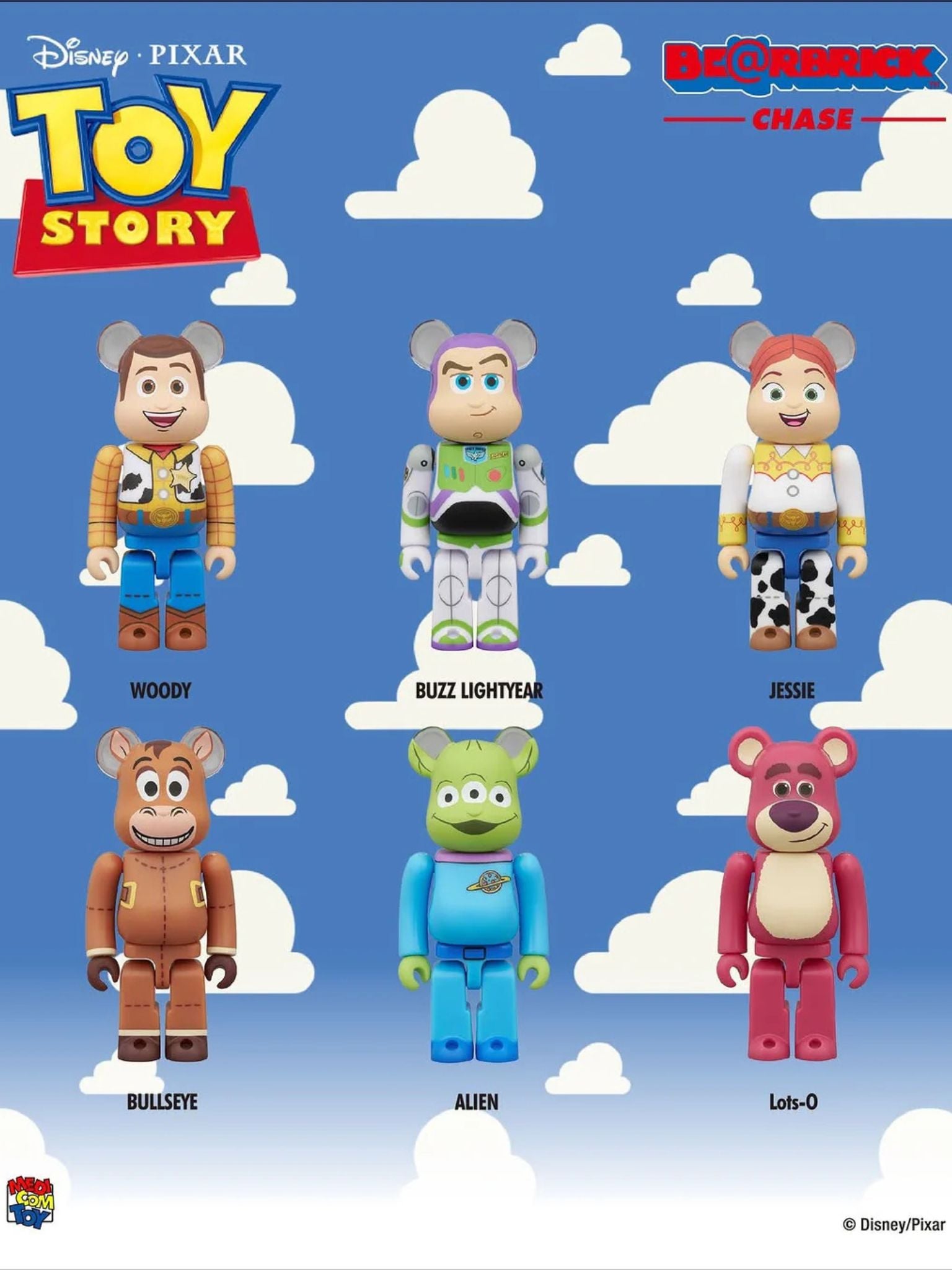 Bearbrick Chase Disney Toy Story 100% – ActionCity