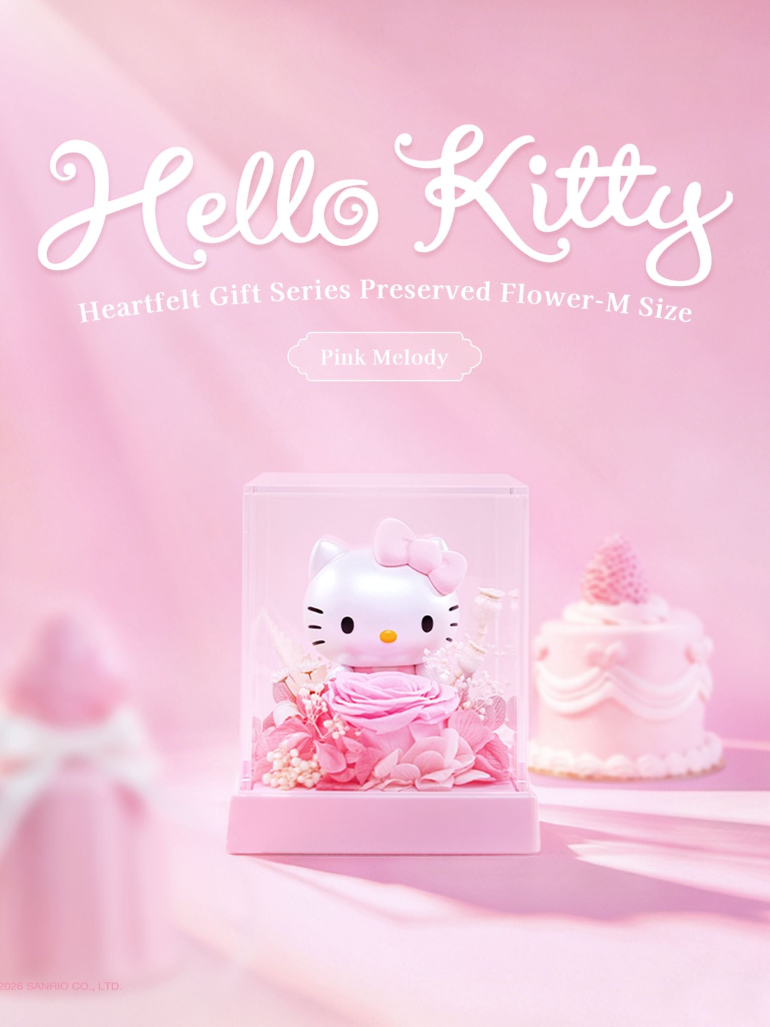Pre-Order] Hello Kitty Heartfelt Gift Series Preserved Flower-M