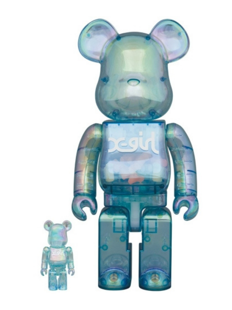 BE@RBRICK X-Girl Clear Blue 2021 100% & 400% – ActionCity