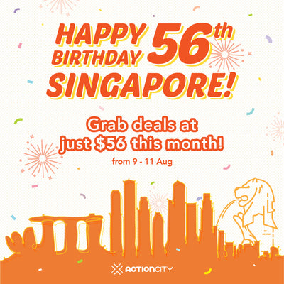 Celebrate Singapore's 56th Birthday at ActionCity Online!