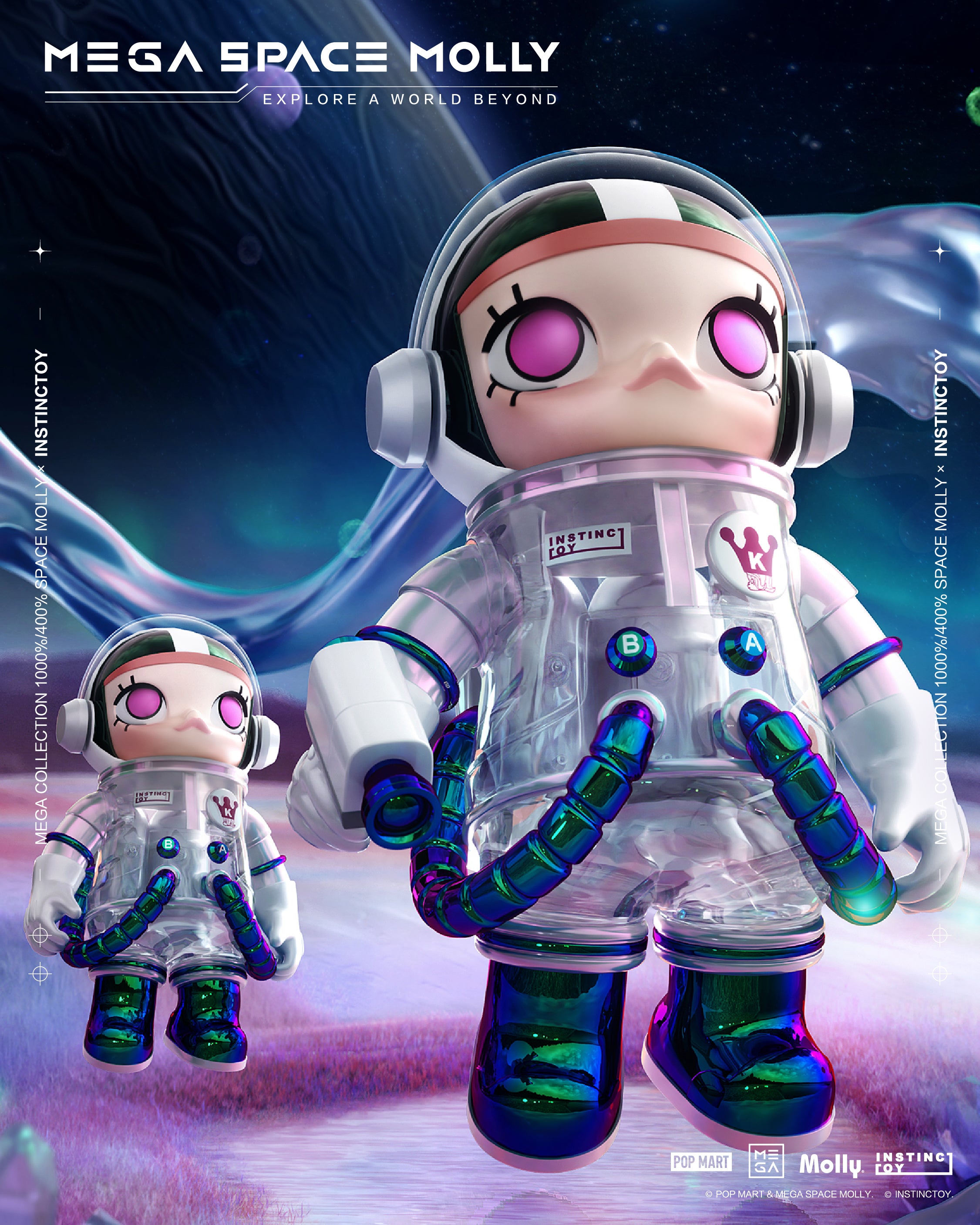 Draw to Pre-order] MEGA Space Molly x INSTINCTOY 400% and