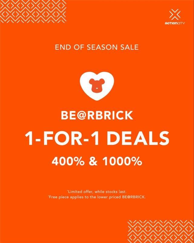 1-For-1 BE@RBRICK 400% and 1000%