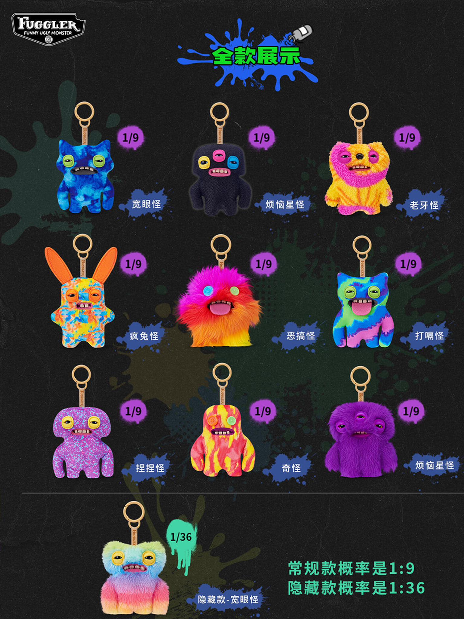 FUGGLER Keychain Series (6th Generation) Plush Blind Box