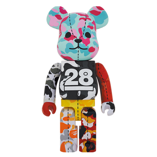 BE@RBRICK BAPE 28th Camo Multi 1000% #3 (ASK)