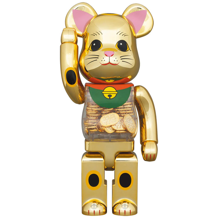 BE@RBRICK Manekineko Koban Gold Plated 1000%