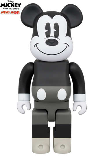 [Pre-Order] BE@RBRICK MICKEY MOUSE B&W Ver. (MICKEY MOUSE & FRIENDS) 400％