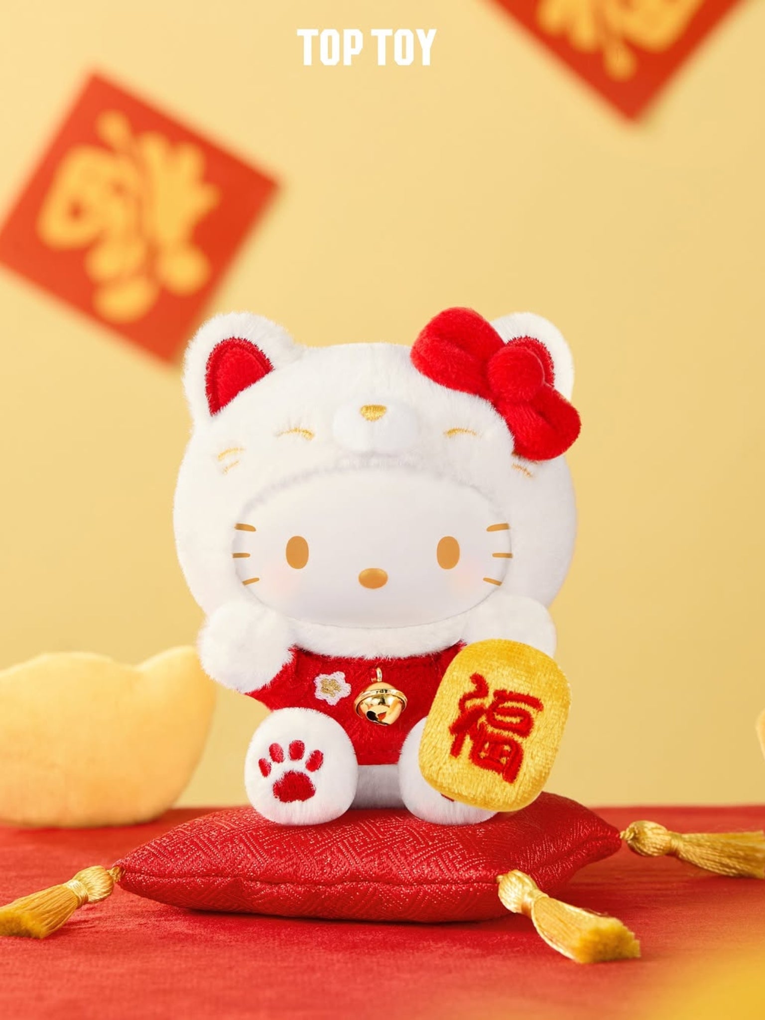Sanrio Characters Lucky Cat Series Plush Pendant Blind Box - ActionCity