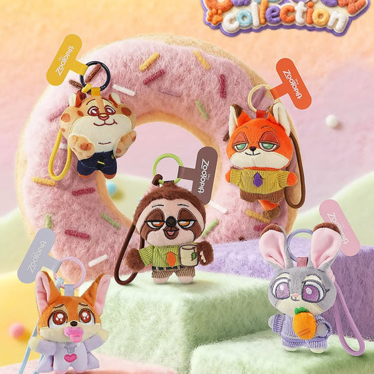 Zootopia Cute Crew Collection Plush Phone Strap Blind Box