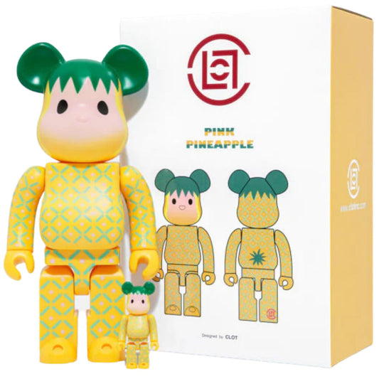 Bearbrick x CLOT Summer Fruits Pink Pineapple 100% & 400%