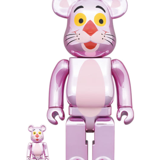 Bearbrick Pink Panther Chrome Ver. 100% & 400%