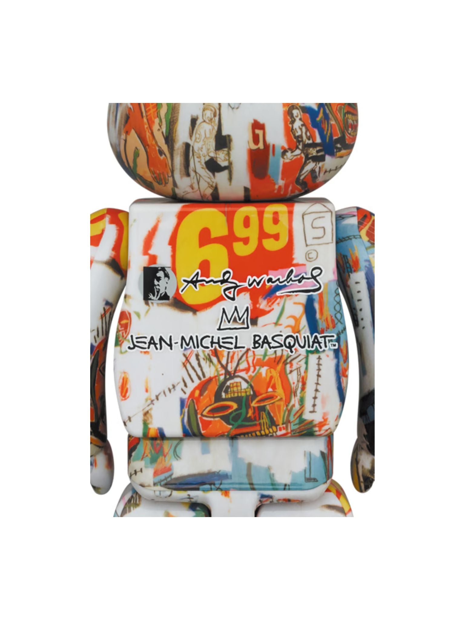 Bearbrick Andy Warhol X Jean-michel Basquiat #4 400% – ActionCity
