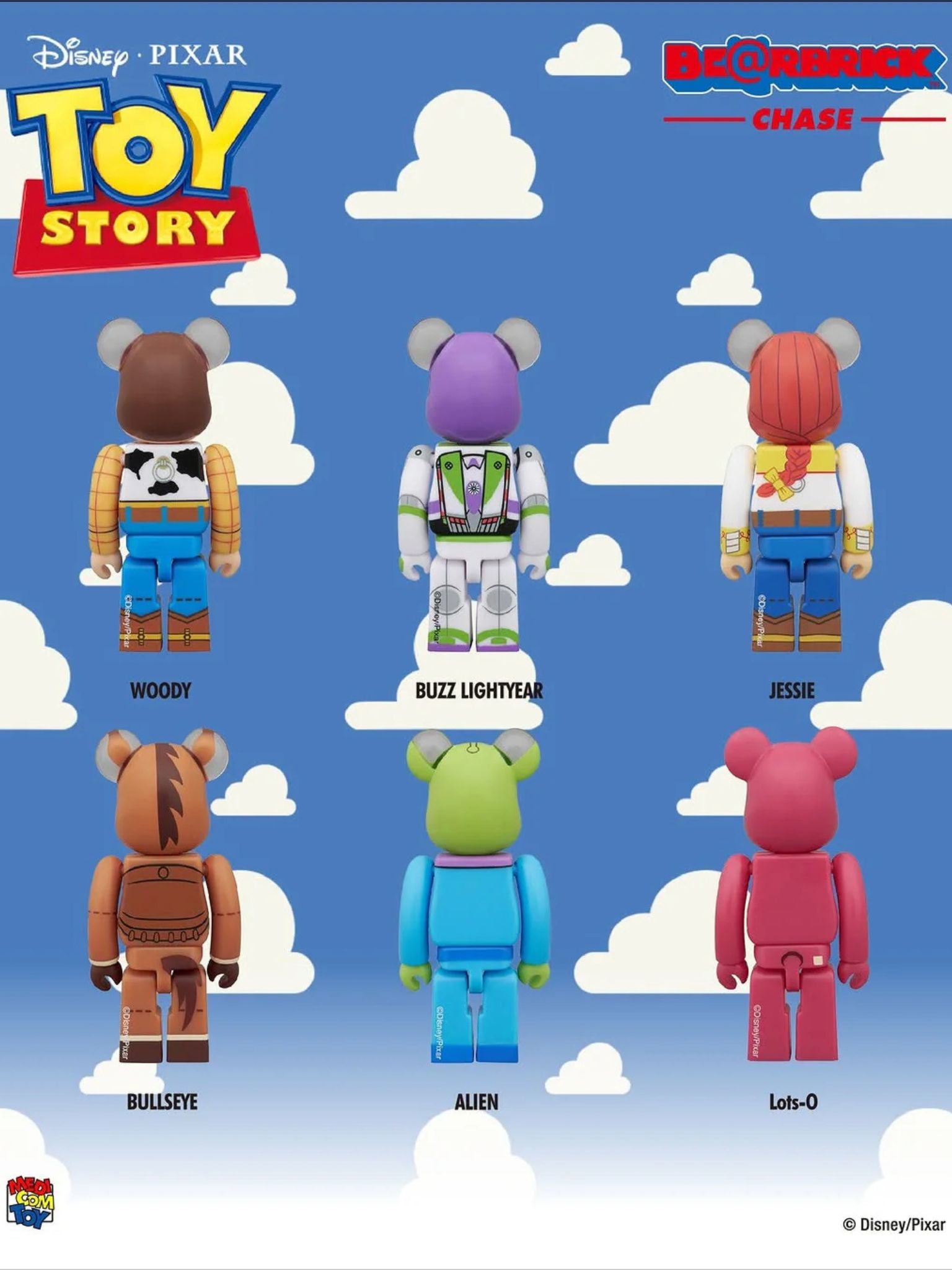 Bearbrick Chase Disney Toy Story 100%