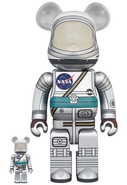 BE@RBRICK PROJECT MERCURY ASTRONAUT 100％ & 400％