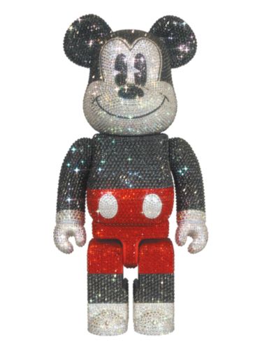 Crystal Decorate Mickey Mouse Bearbrick 400% R&W