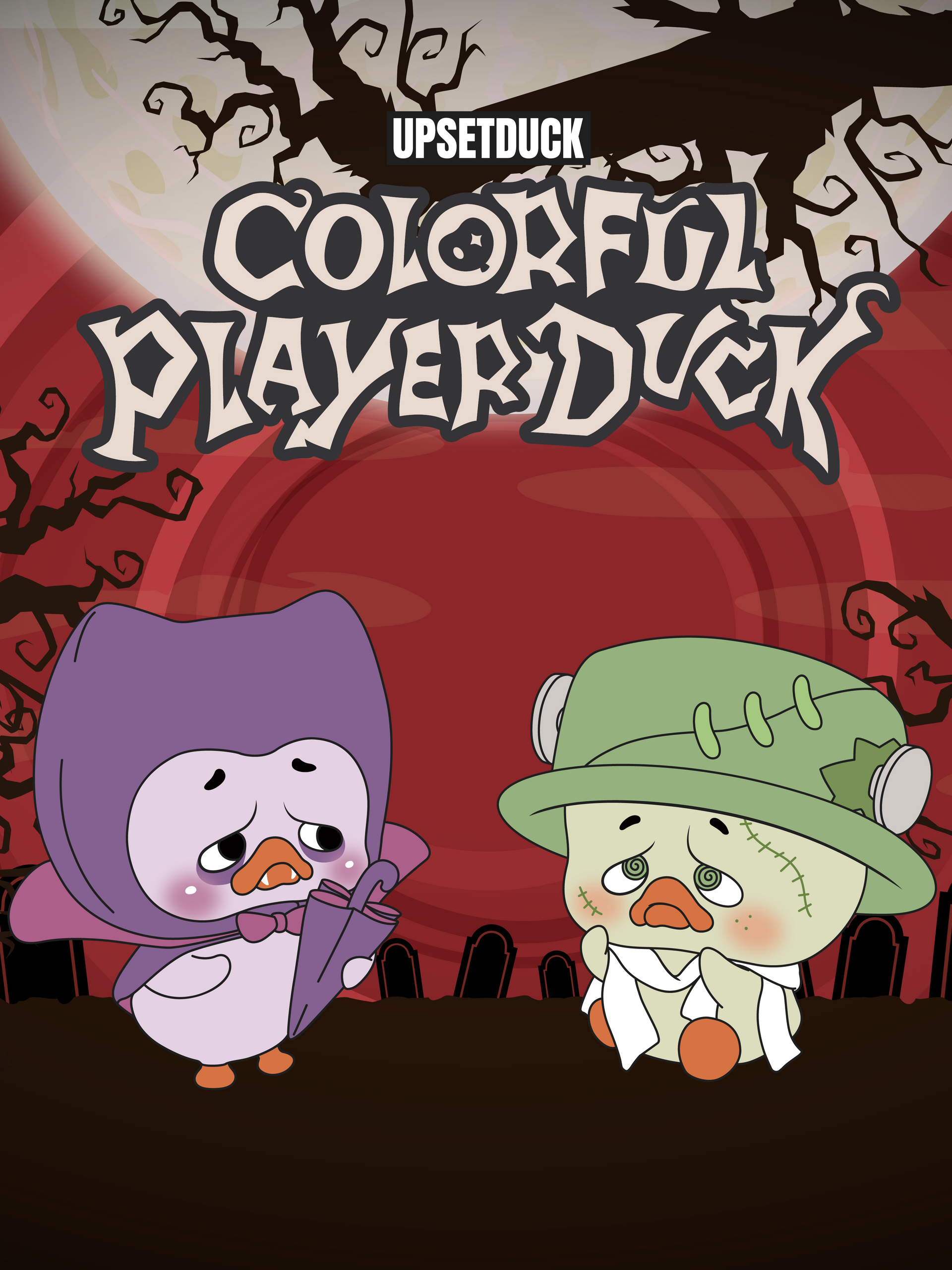 Pocket-Upsetduck-Colorful Player Duck Plush Keychain Blind Box