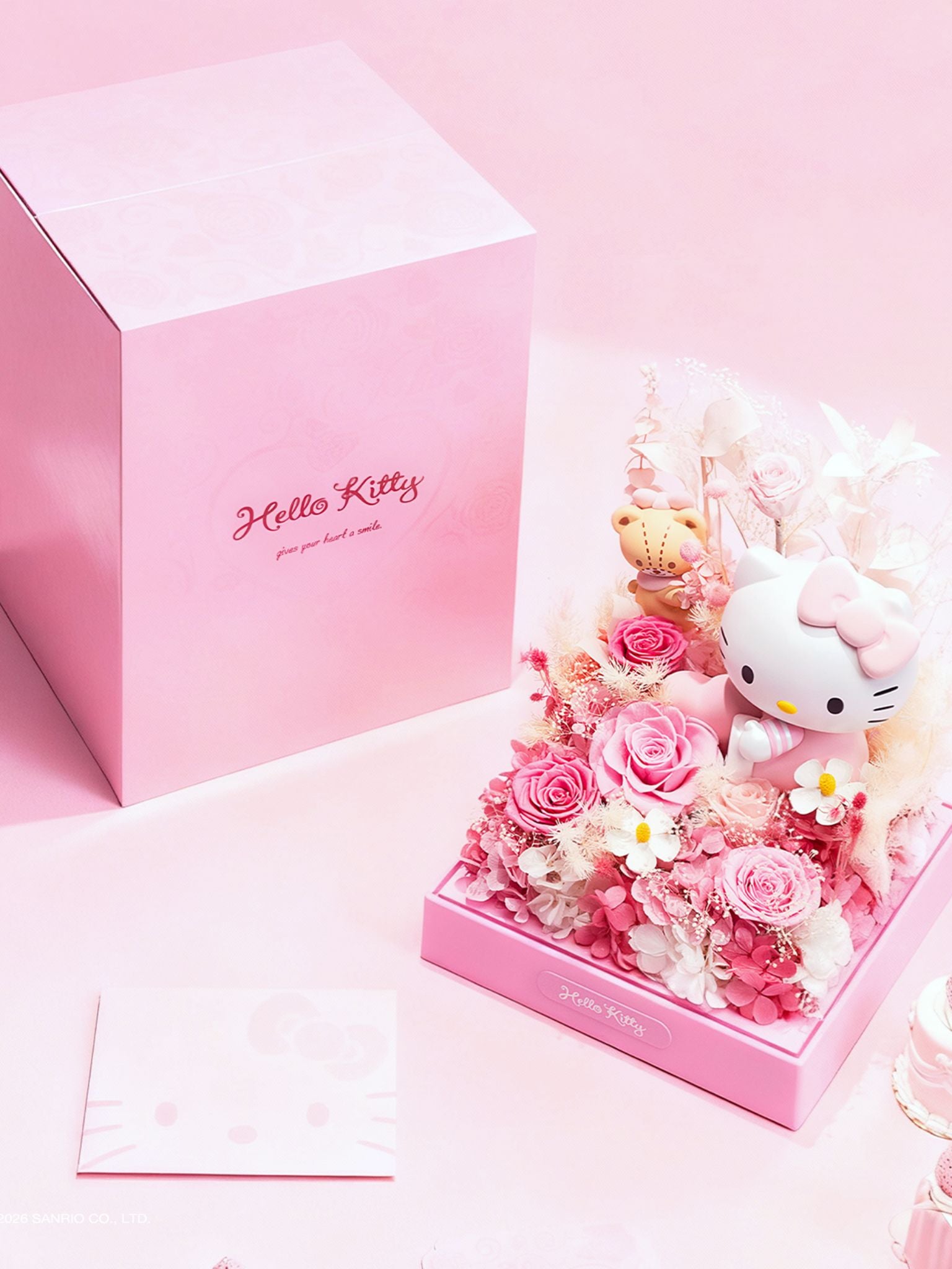 [Pre-Order] Hello Kitty Heartfelt Gift Series Preserved Flower-XL Size (Heartbeat)