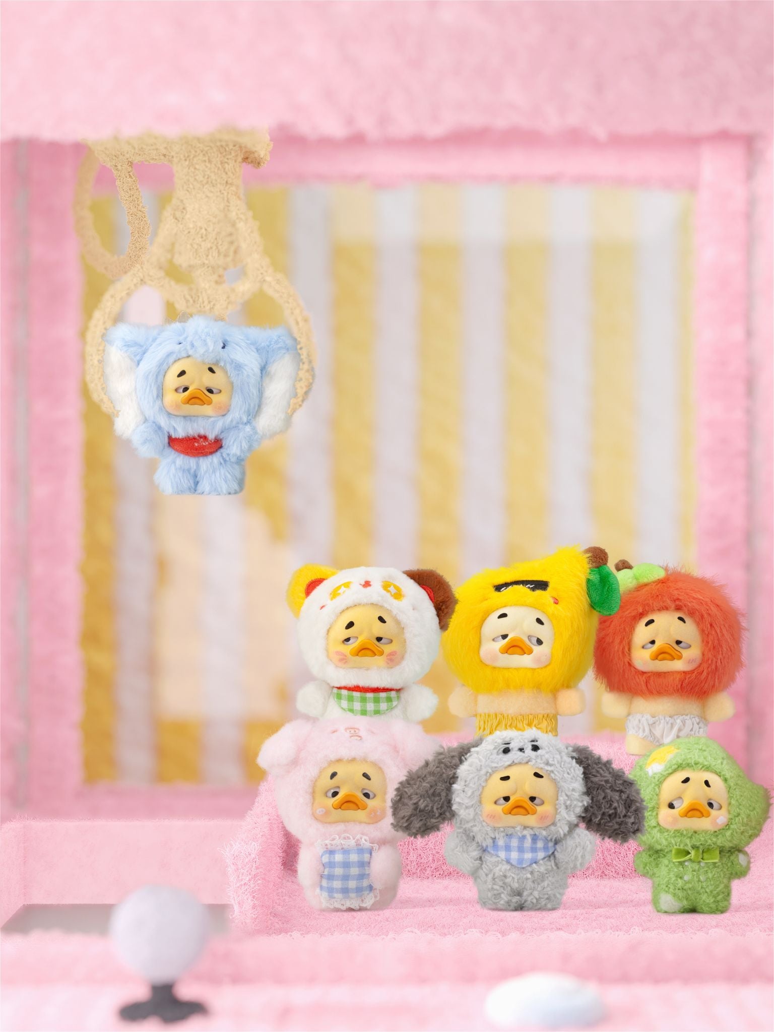 Mini Upsetduck-Wish List Duck Plush Keychain Blind Box - ActionCity