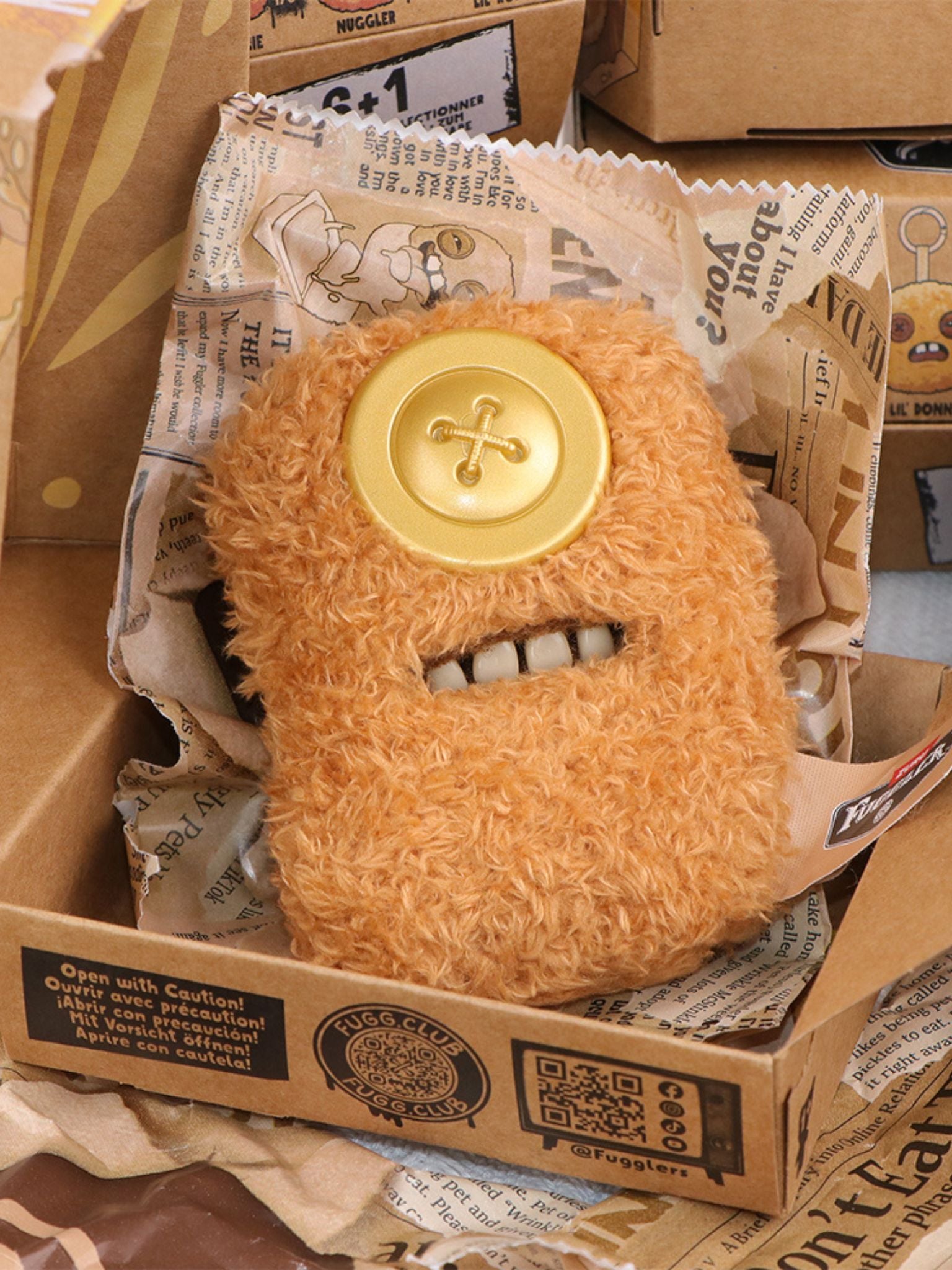 Fuggler Ugly Cute Chicken Nugget Series Plush Keychain Blind Box - ActionCity