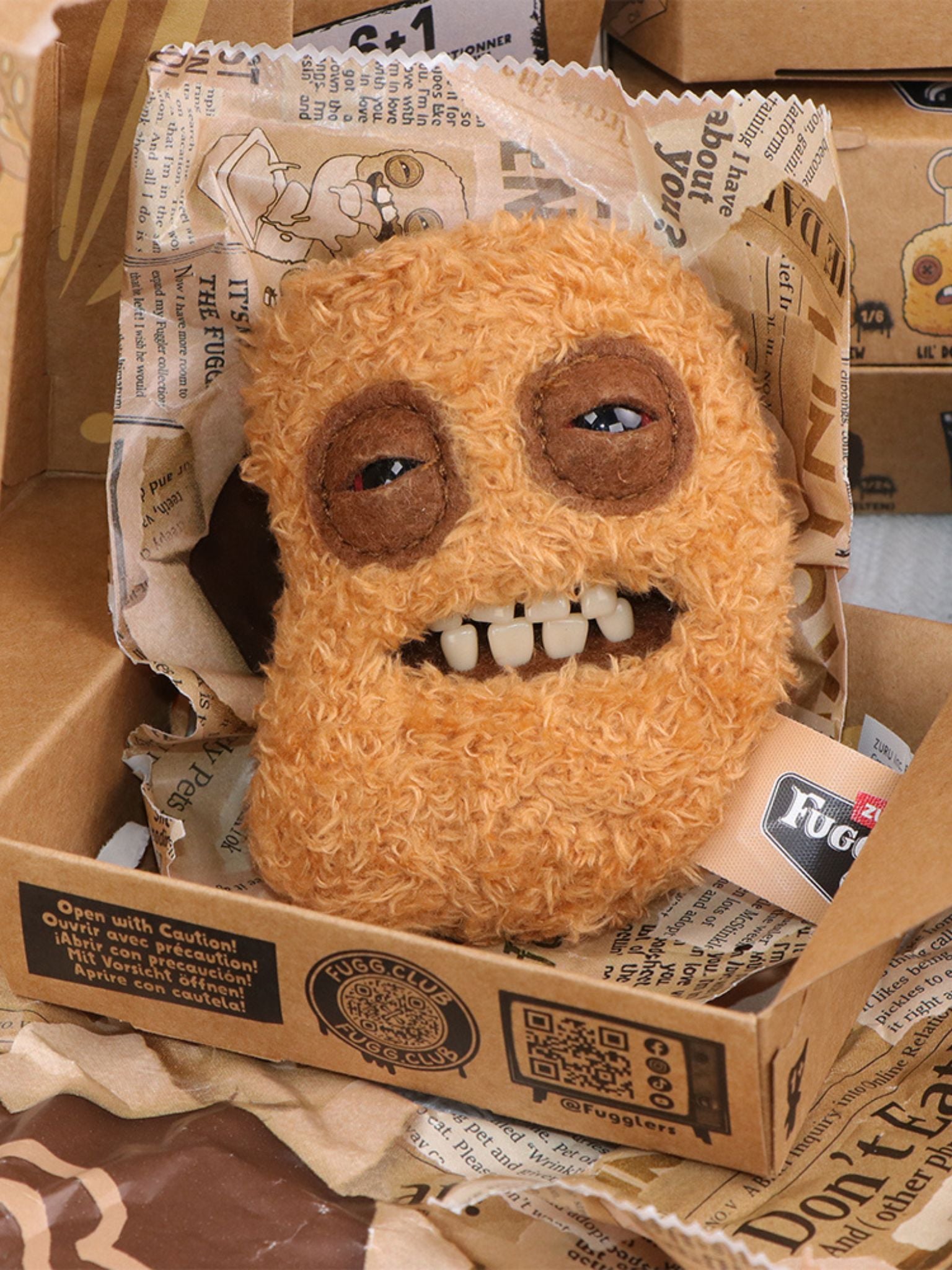 Fuggler Ugly Cute Chicken Nugget Series Plush Keychain Blind Box - ActionCity