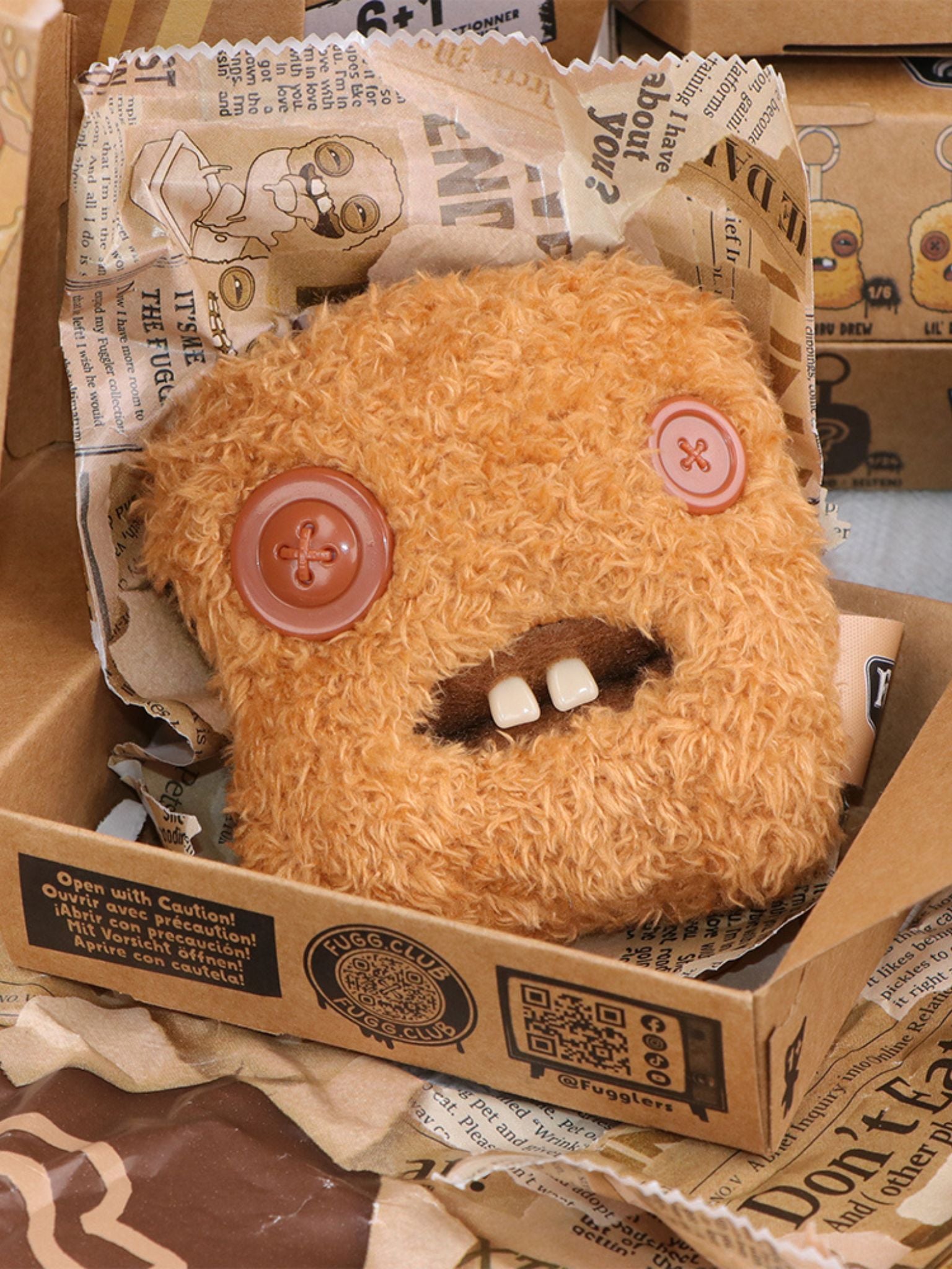 Fuggler Ugly Cute Chicken Nugget Series Plush Keychain Blind Box - ActionCity