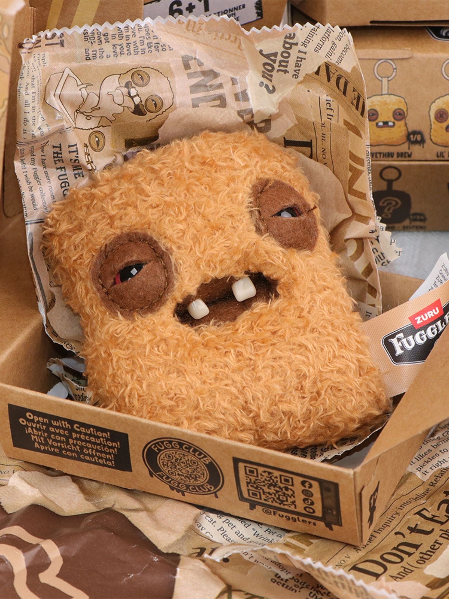 Fuggler Ugly Cute Chicken Nugget Series Plush Keychain Blind Box - ActionCity
