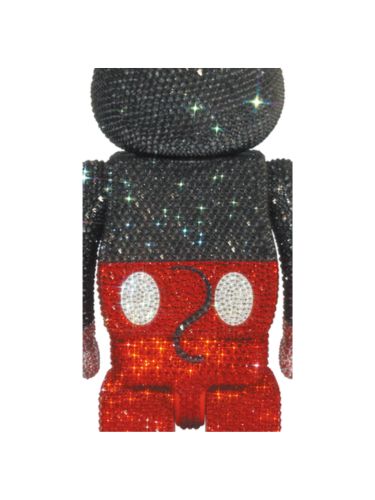 Crystal Decorate Mickey Mouse Bearbrick 400% R&W
