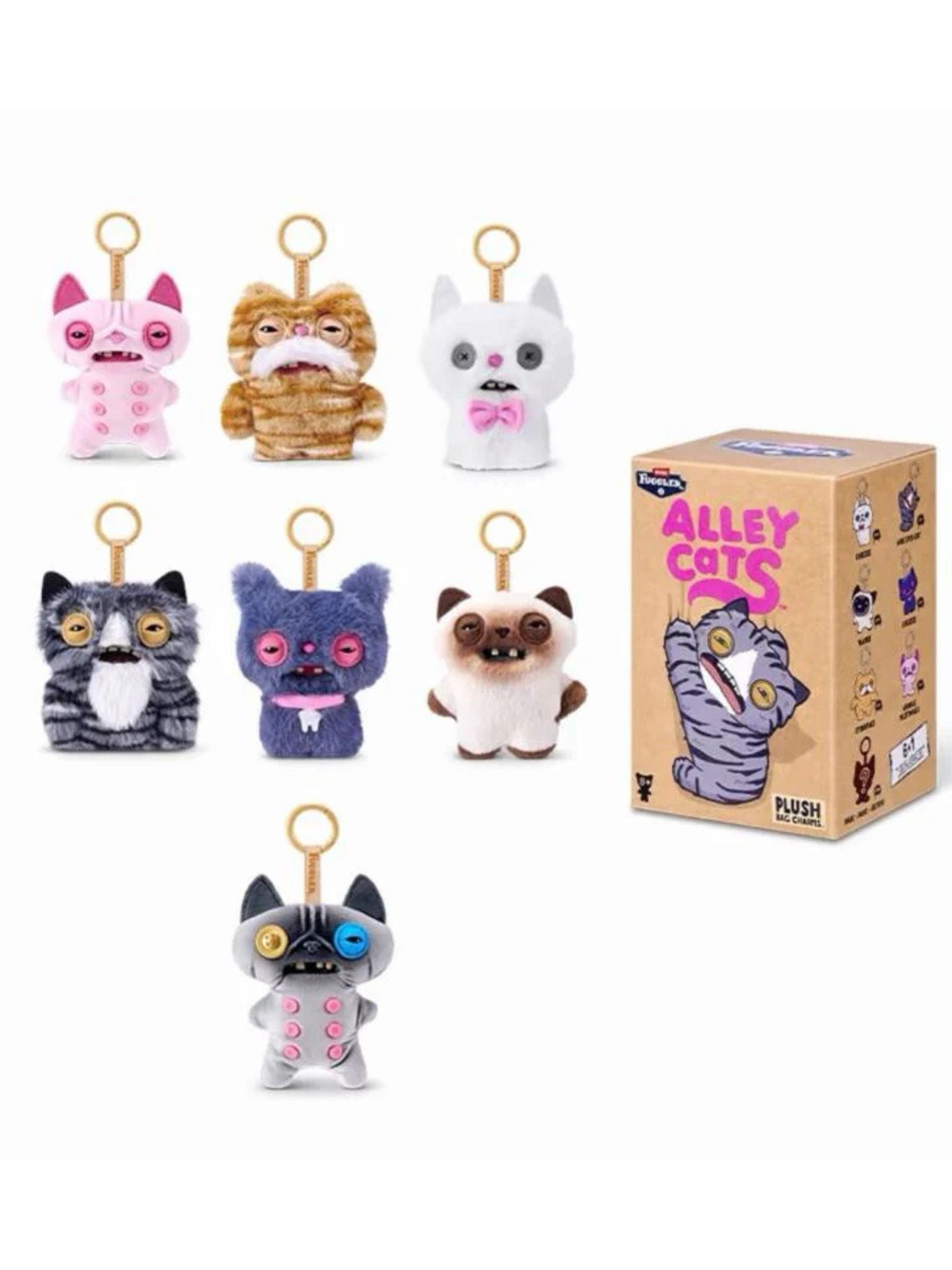 Fuggler Alley Cat Keychain Plush Blind Box