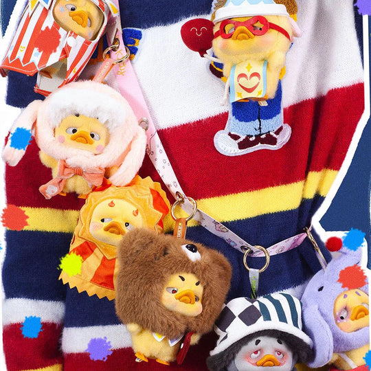 Pocket Upset Duck Crazy Circus Duck Plush Keychain Blind Box