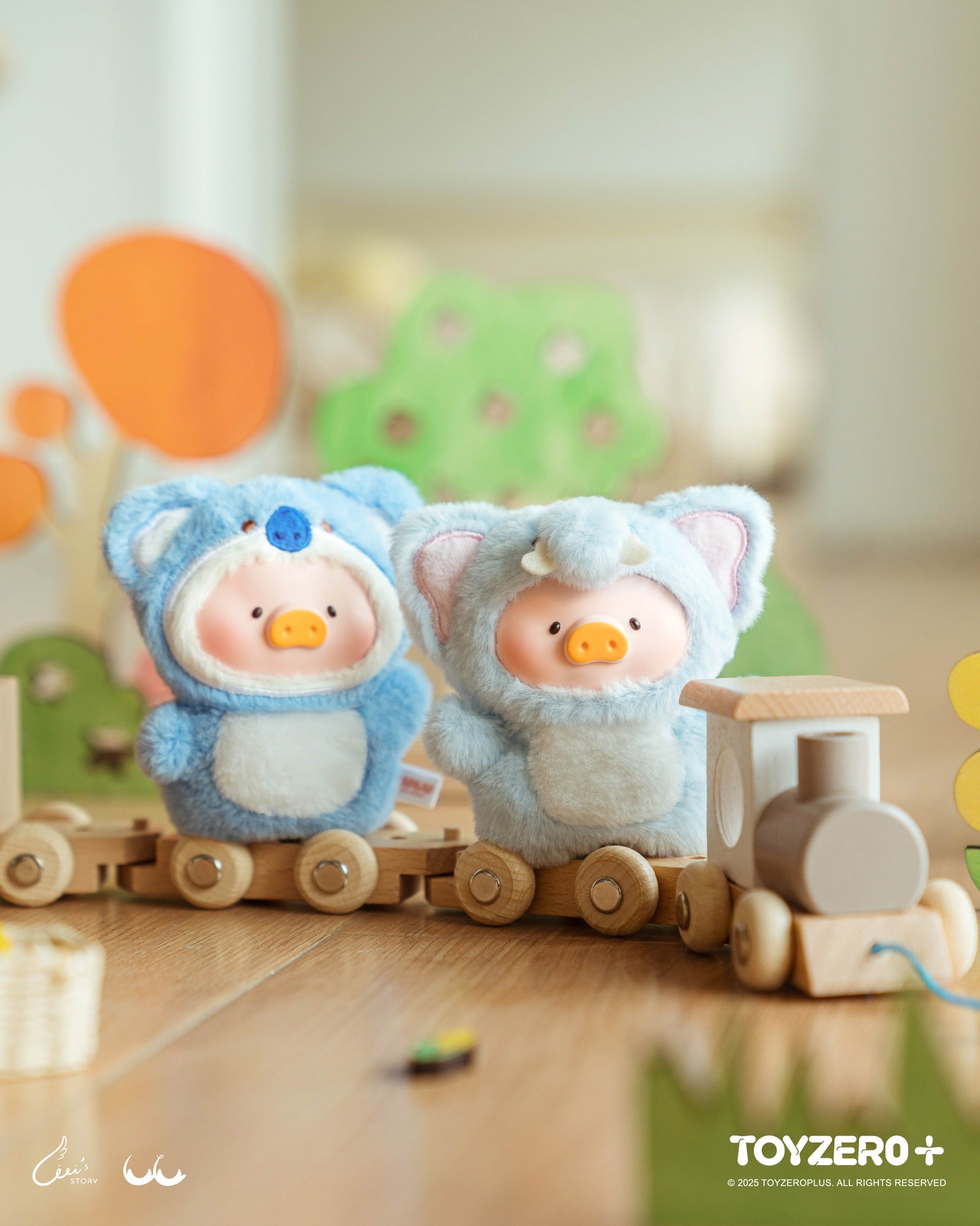 LuLu the Piggy Animal Party - Puppet Show PVC Face Plush Keychain Blind Box