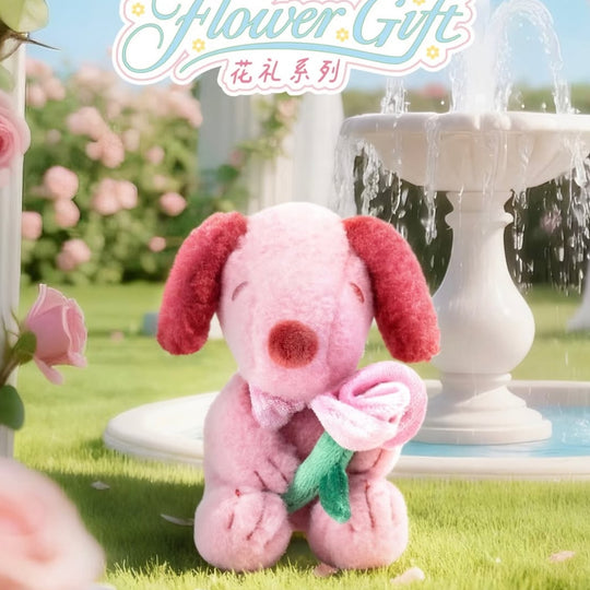 SNOOPY Snoopy Flower Bouquet Plush Keychain Blind Box