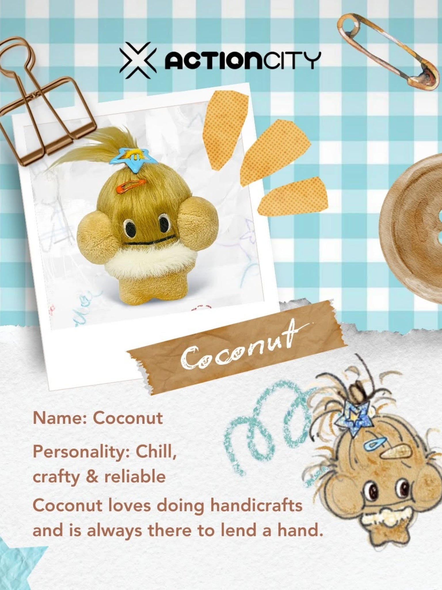 iiaocao Grabs the Llaocao Serles Plush Pendant Blind Boxes - ActionCity