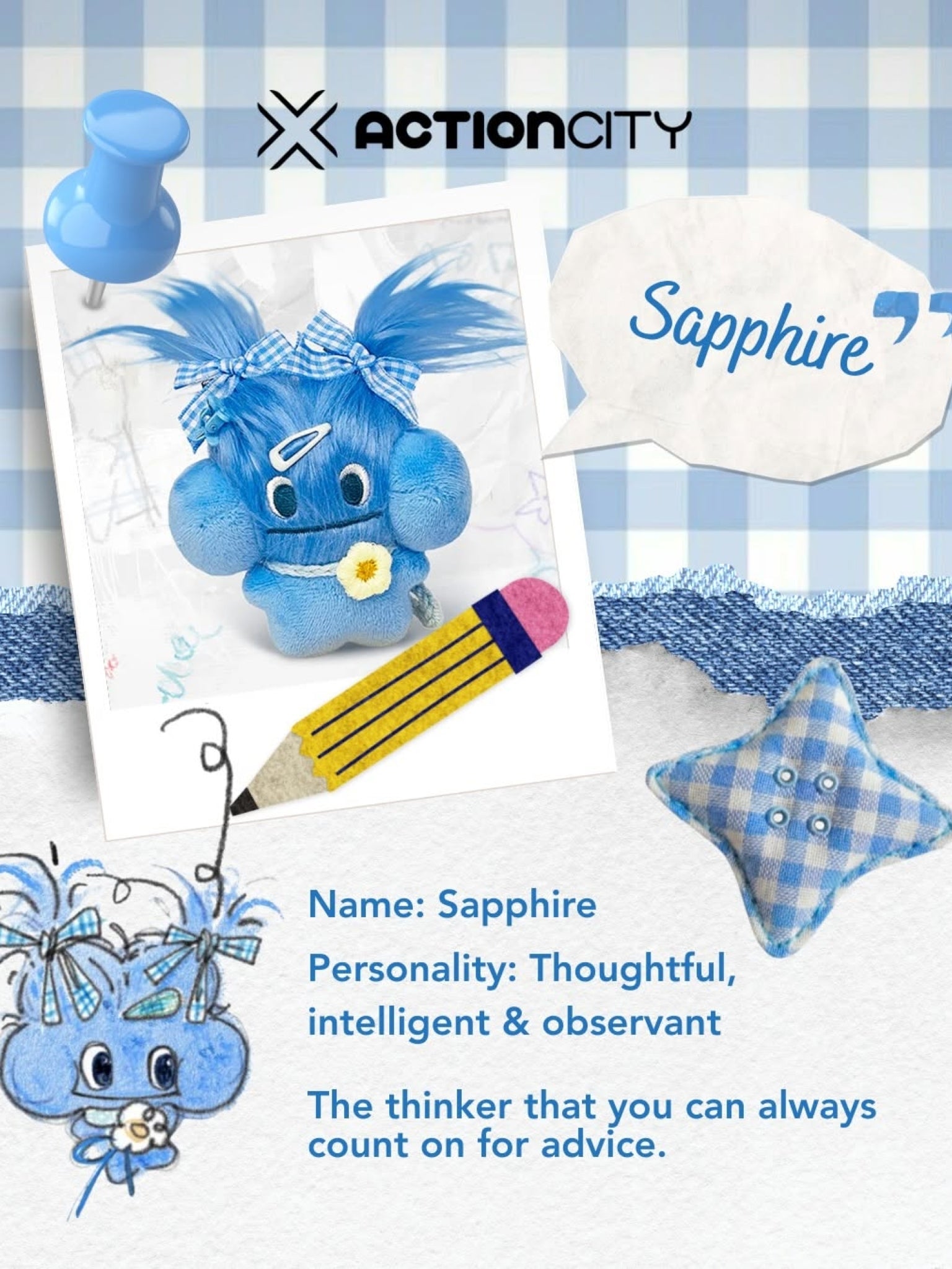 iiaocao Grabs the Llaocao Serles Plush Pendant Blind Boxes - ActionCity