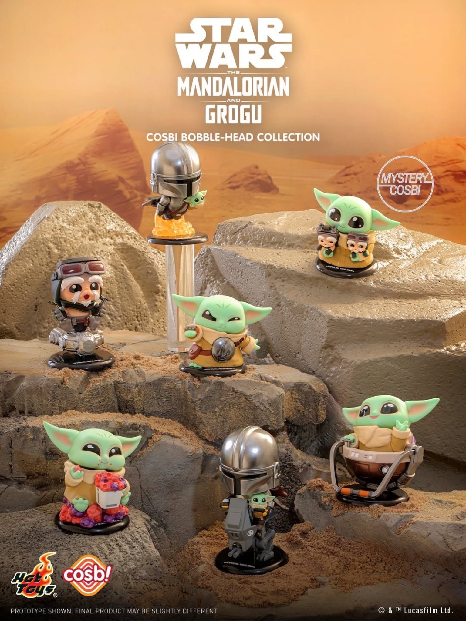 CBX348 - The Mandalorian and Grogu - The Mandalorian And Grogu Cosbi Bobble-Head Series - ActionCity