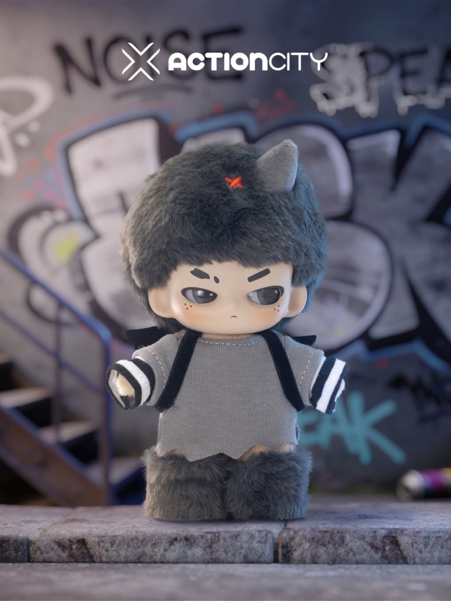 Neekyio - Silent Beasts Plush Keychain Blind Box - ActionCity