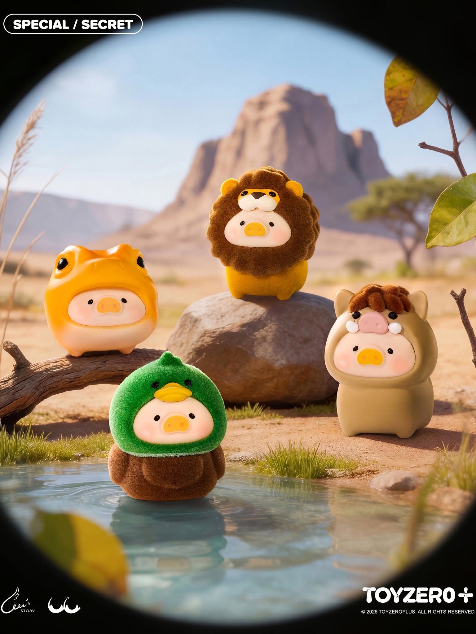 LuLu the Piggy-Animal Party Vol. 2 Series Animal Mini Blind Bag