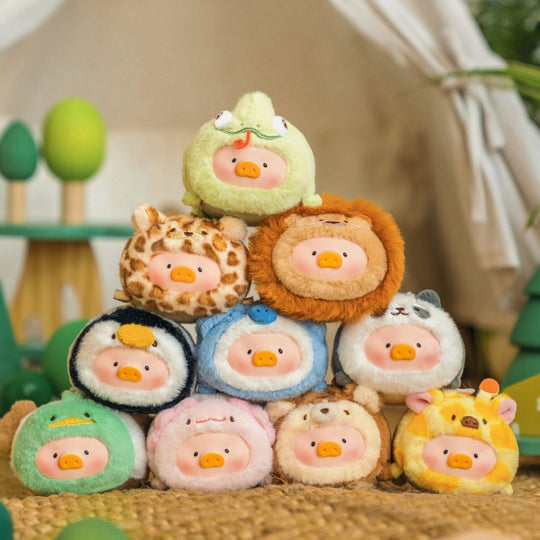 LuLu the Piggy Animal Party Vol. 2 - Stick Together PVC Face Plush Keychain Blind Box