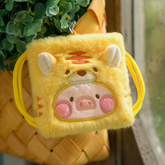 LuLu the Piggy Animal Party Vol. 2 - Mini Drawstring Plush Earphone Bag Keychain