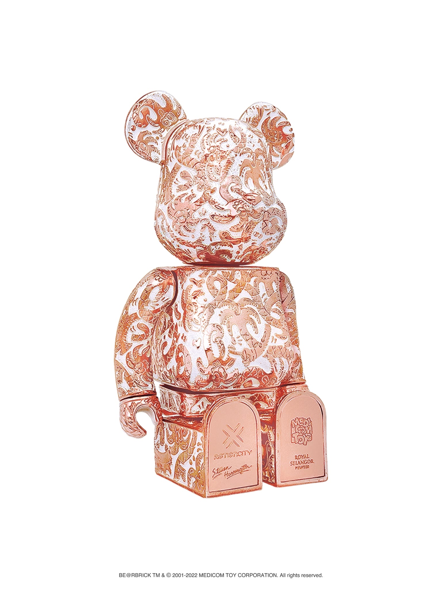 Bearbrick Royal Selangor x Steven Harrington Rose Gold - ActionCity