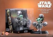 CBX128 - The Mandalorian - The Mandalorian & Grogu with Razor Crest Cosbi Bobble-Head Collectible Set