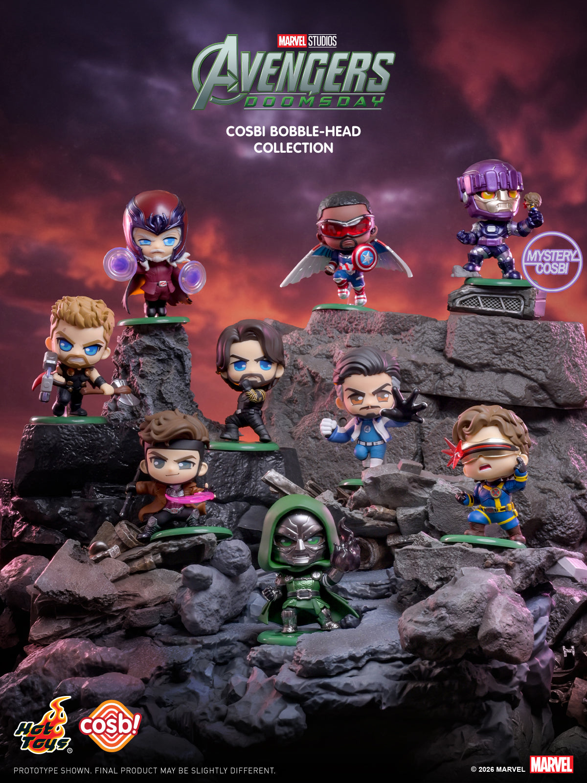 [Pre-Order] CBX354 - Avengers Doomsday Cosbi Bobble-Head Collection - ActionCity