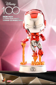 COSB1009 - Iron Man Cosbaby (S) Bobble-Head (Platinum Color Version)