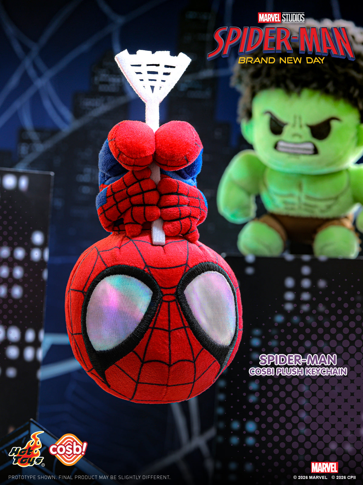 [Pre-Order] PPLU124N - Spider-Man: Brand New Day Cosbi Plush Keychain Collection - ActionCity
