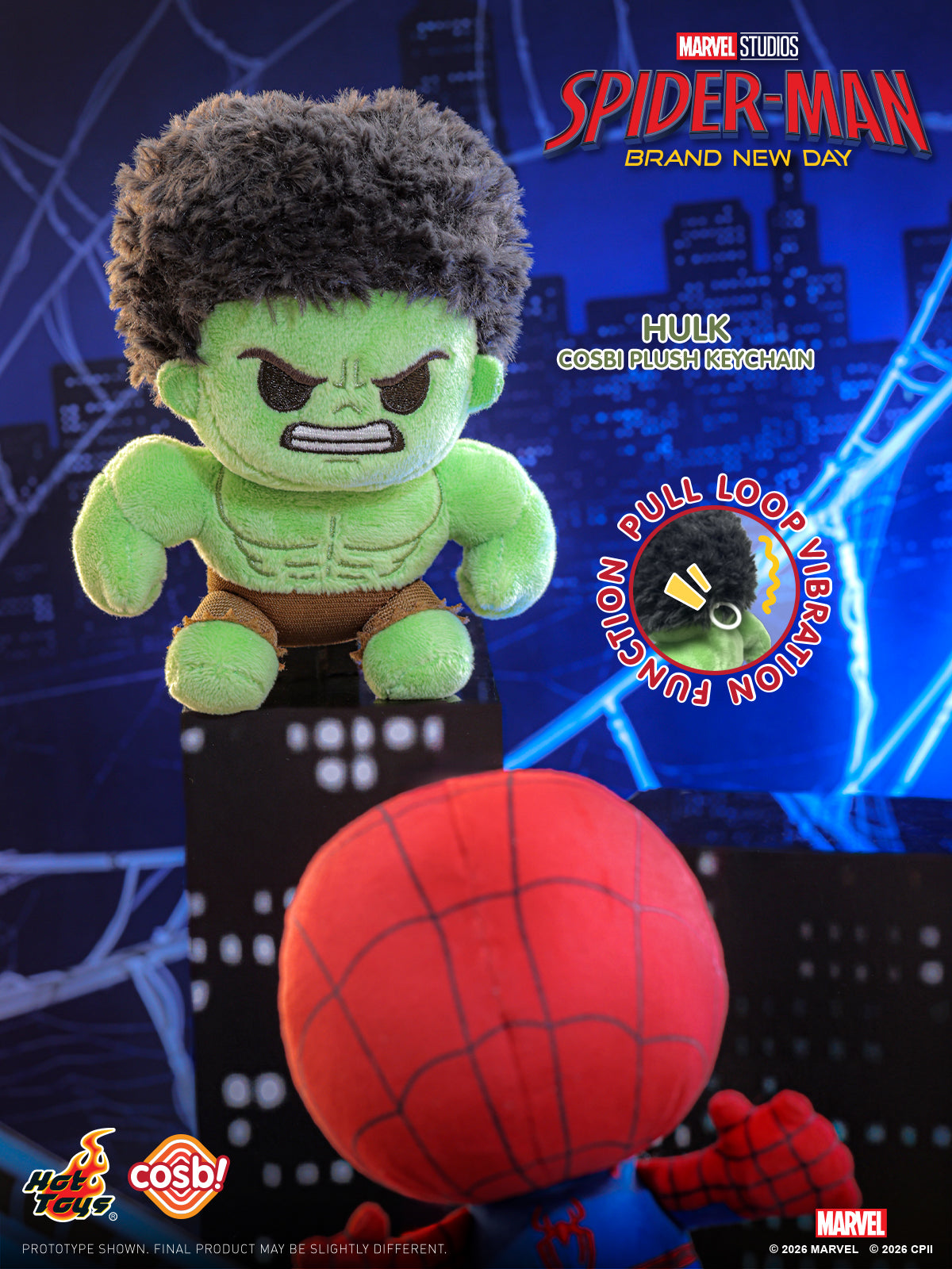 [Pre-Order] PPLU124N - Spider-Man: Brand New Day Cosbi Plush Keychain Collection - ActionCity