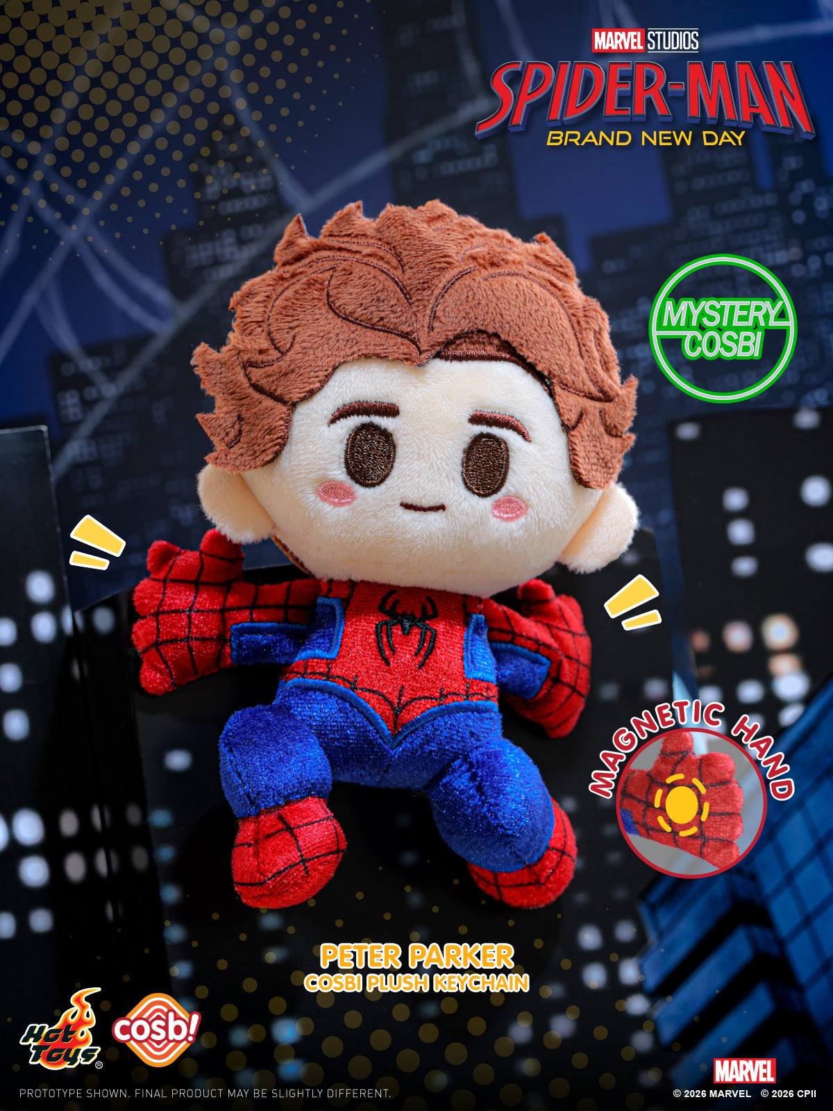 [Pre-Order] PPLU124N - Spider-Man: Brand New Day Cosbi Plush Keychain Collection - ActionCity