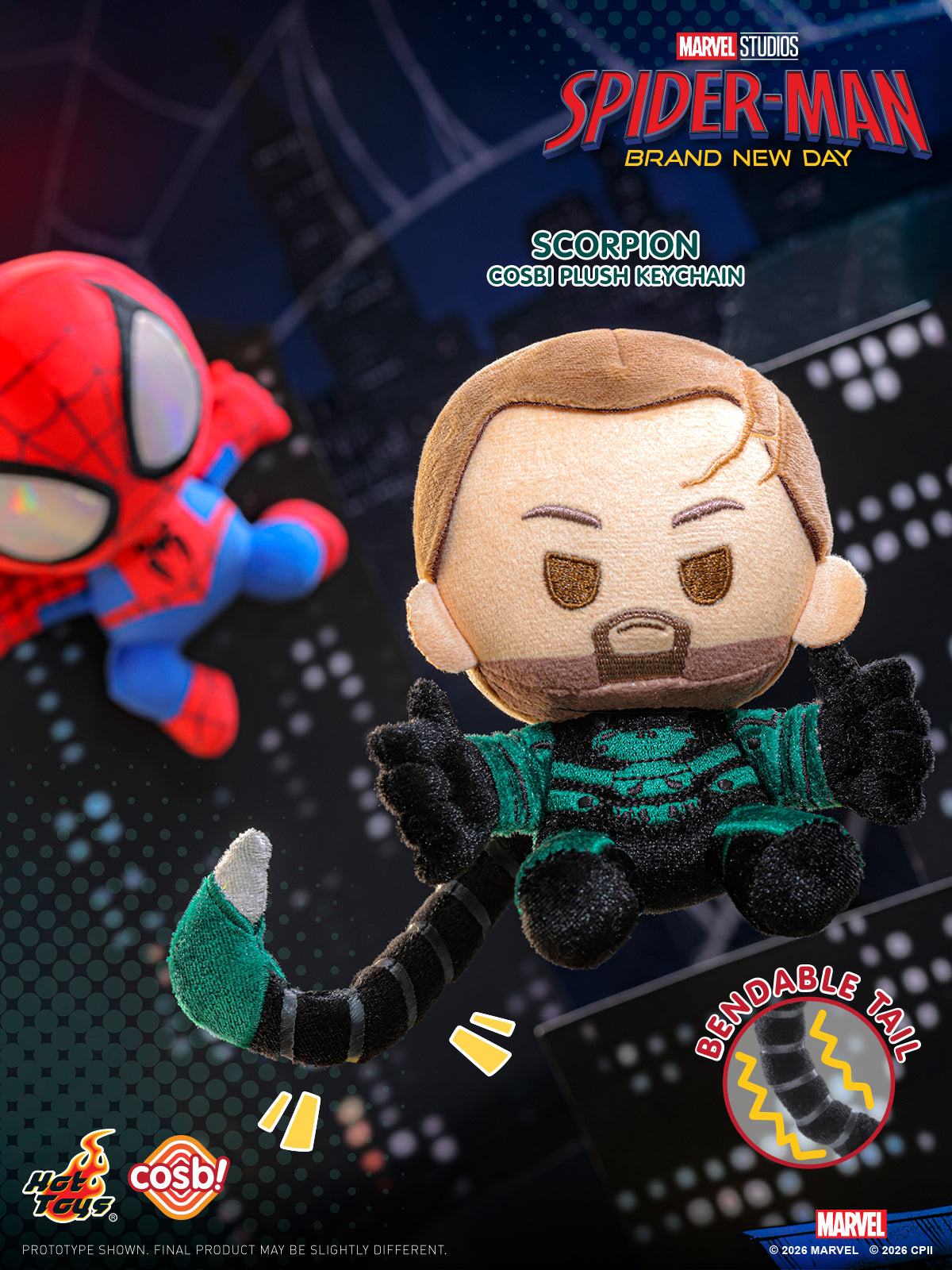 [Pre-Order] PPLU124N - Spider-Man: Brand New Day Cosbi Plush Keychain Collection - ActionCity