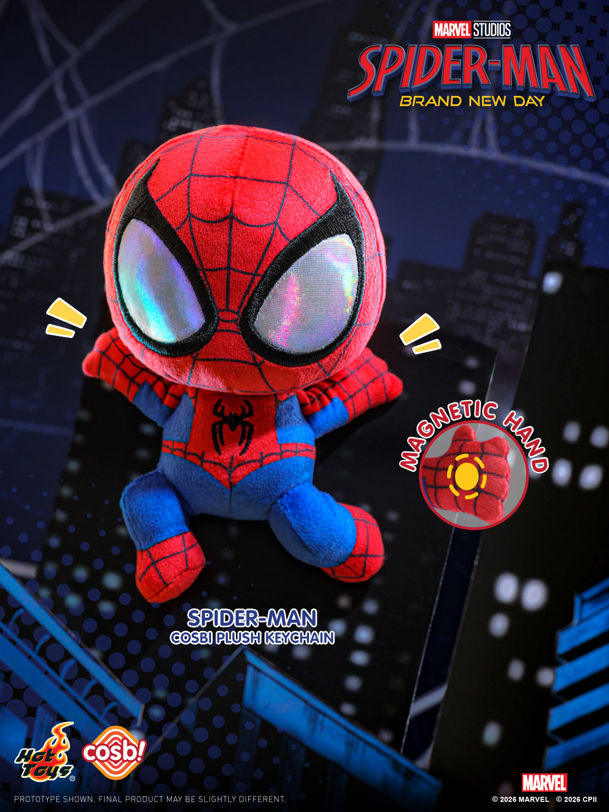 [Pre-Order] PPLU124N - Spider-Man: Brand New Day Cosbi Plush Keychain Collection - ActionCity