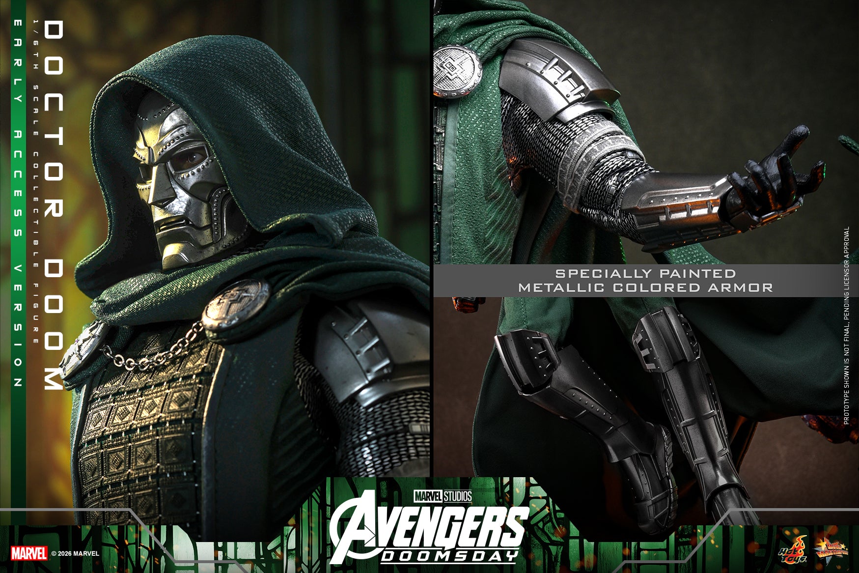 [Pre-Order] MMS906B – Avengers: Doomsday - 1/6th scale Doctor Doom (Early Access Version) Collectible Figure (Special Edition) - ActionCity