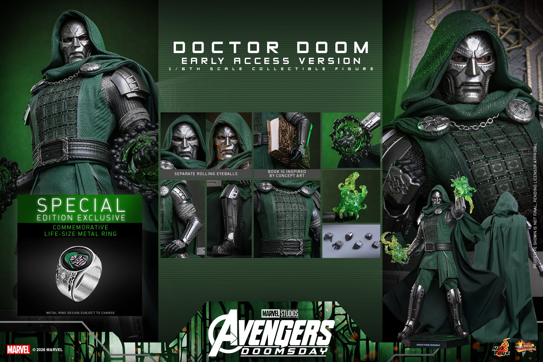 [Pre-Order] MMS906B – Avengers: Doomsday - 1/6th scale Doctor Doom (Early Access Version) Collectible Figure (Special Edition) - ActionCity
